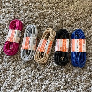 5pack 10ft iPhone lightening charge cord